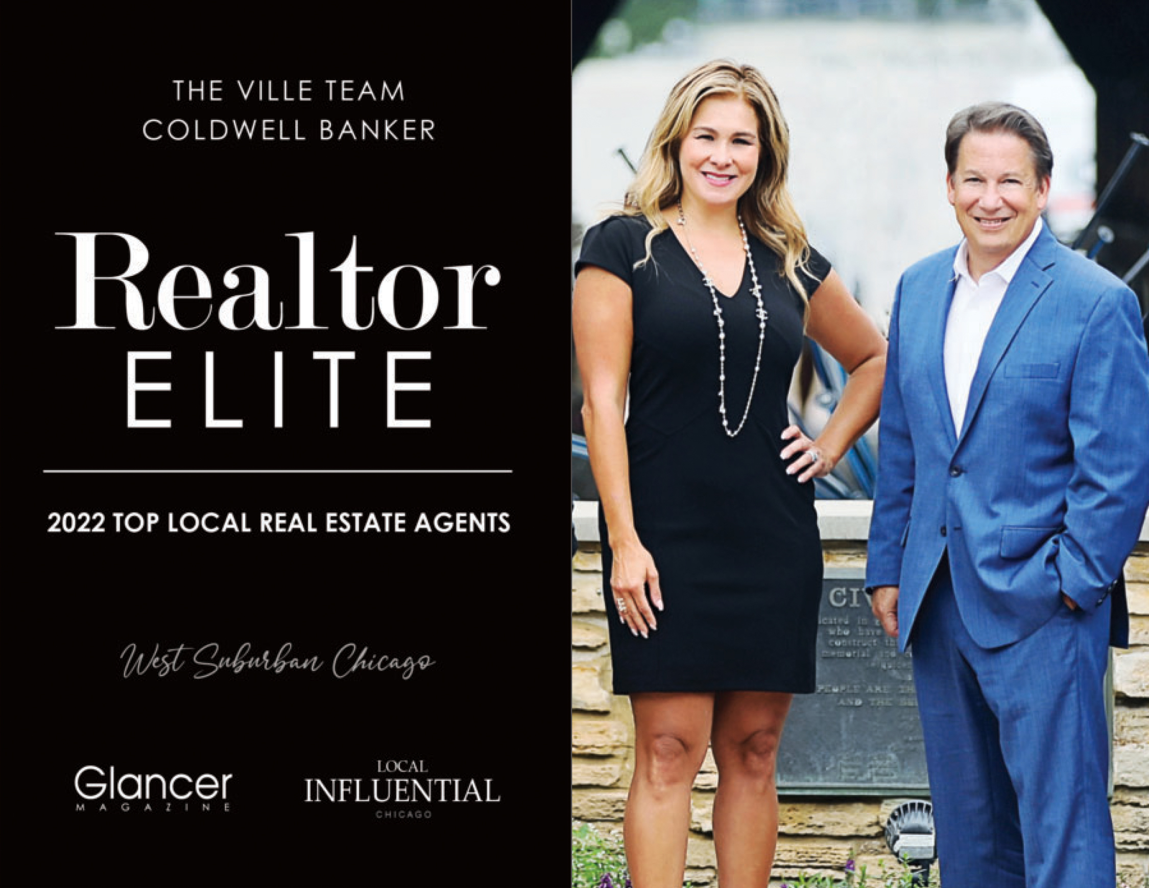 The Ville Team Realtor Elite article from Glancer Magazine | Walt Burrell | Bridget Salela